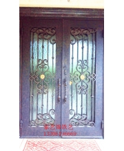 Wrought iron entrance doors
