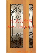 Wrought iron entrance doors