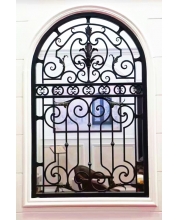 Wrought iron window