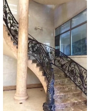 Iron art stair handrails
