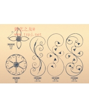 Iron art flower pots