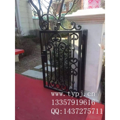 Small wrought iron courtyard gates