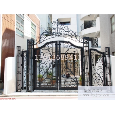 Wrought iron gates