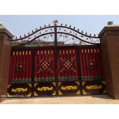 Wrought iron gates