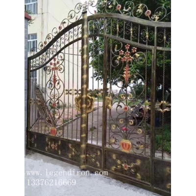 Wrought iron gates