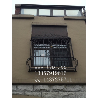 Wrought iron window